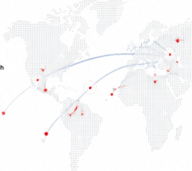 Global support network map