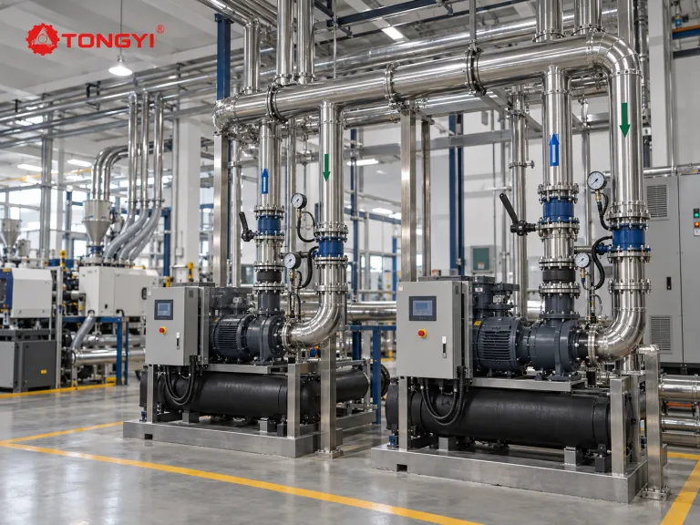 Machine-side material conditioning
