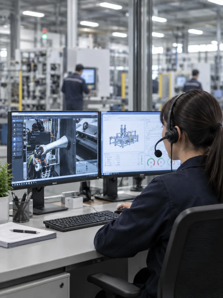 Technical Support service at an industrial production site