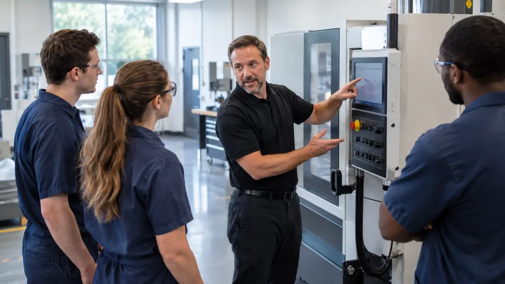 Operator Training service at an industrial production site